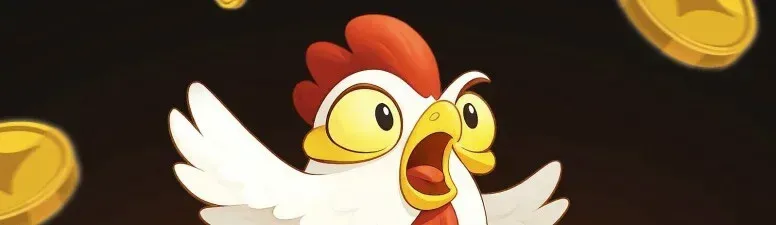 Ein Huhn schaut auf eine gefährliche Straße
